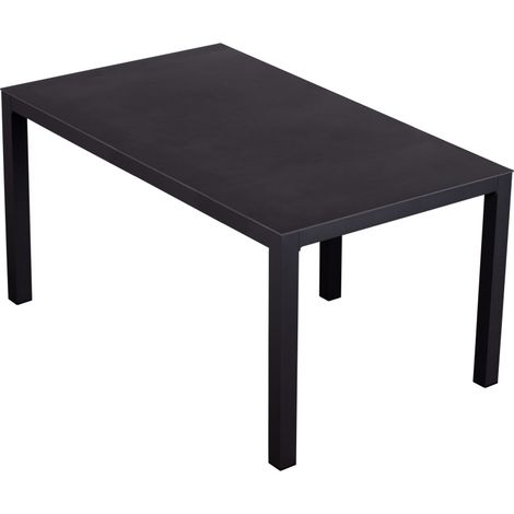 deVries Dining-Tisch ""DAKOTA"" Tischplatte aus gesintertem Stein 160 x 90 x 76 cm