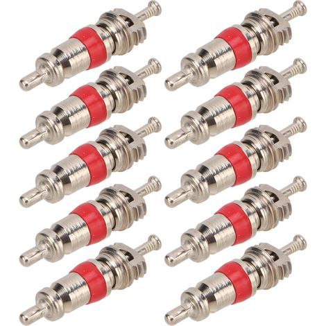 10 amerikanische, vernickelte Kupferventile für Reifen von Elektrofahrzeugen, Fahrrädern und Motorrädern (1/5)