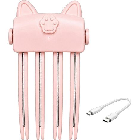 Pince chauffante électrique pour donner du volume à la frange - Rose (1/5)