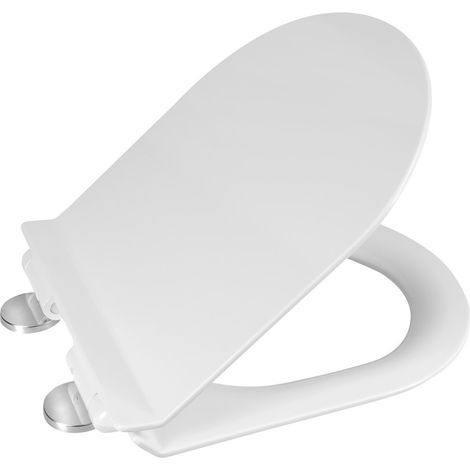 Abattant WC CARLO SLIM, Soft Close, Easy Take, blanc (1/4)