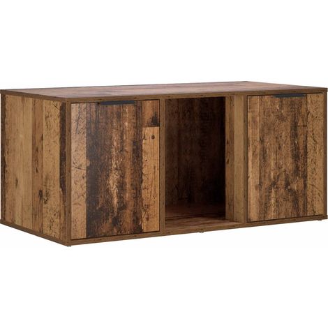 Meuble pour caisse de chat Bois ancien 100 x 49 x 45 cm vidaXL