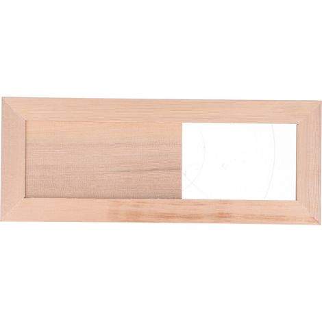 Claire-voie de ventilation réglable en bois de pruche pour sauna hammam - accessoire bouche d'air (1/5)