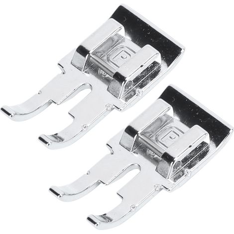 Lot de 2 pieds-de-biche 1/4 po, accessoires de rechange pour machine à coudre et quilting, pour tailleur (1/5)