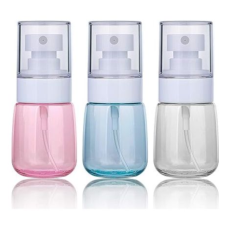 SHINING HOUSE Nebelsprühflasche, durchsichtige, wiederverwendbare, leere Kunststoff-Reisesprühflasche für Hautpflegelotion/Make-up-Spray/Parfüm/Kosmetik (30 ml) (1/5)