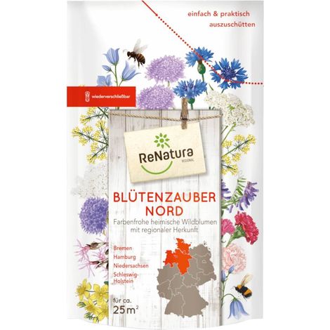 ReNatura Blütenzauber Nord 0,275 kg Bumenmischung Wildblumen Bienenweide