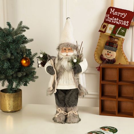 Santa Claus - 63 cm - Décoration De Noël En 3D - Pour Intérieur - 1 Pièce