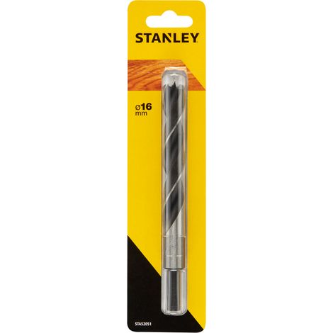 Broca de acero con punta centradora ø 16.0 mm. STANLEY STA52051-QZ (1/2)
