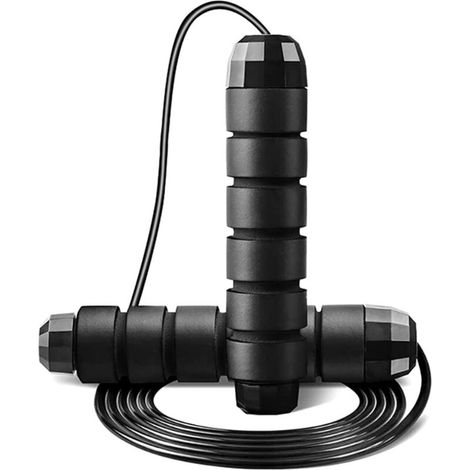 Corde à Sauter Adulte,Jump Rope Roulante Réglable pour Boxe, Crossfit, Sport, équipement de Fitness-Fei Yu (1/5)