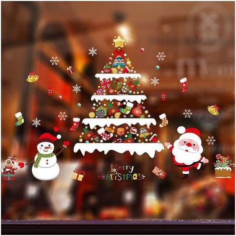 Une autre décoration pour Noël, Noël, Noël et Noël, sticker mural 130 cm x 80 cm pour salon, chambre, bureau, couloir décoré avec un livret (1/2)