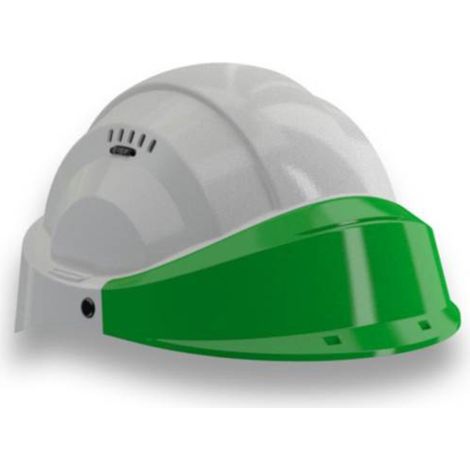 HELM 'ORIZON' GRAU MIT GRÜNEM VISIER - TALIAPLAST - 563583