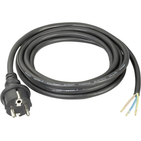 Sygonix SY-5045576 Strom Anschlusskabel Schwarz 3.00 m