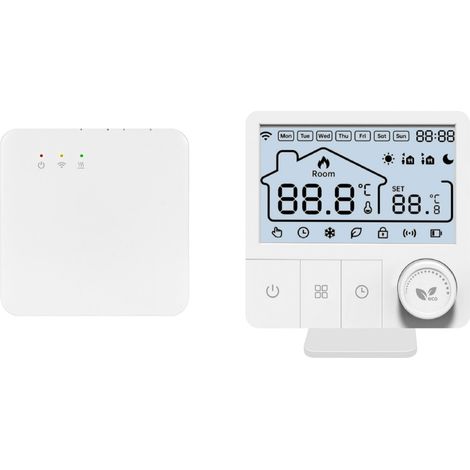 Thermostat WiFi TY Thermostat de chauffage programmable Contrôleur de chauffage électrique WiFi intelligent pour usage domestique (1/5)