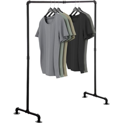 Perchero Jersey Estilo Industrial Negro 120 cm (1/6)
