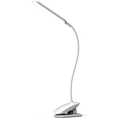 Lampe de Lecture LED avec Pince Lampes Rechargeables USB 3 Modes (1/5)