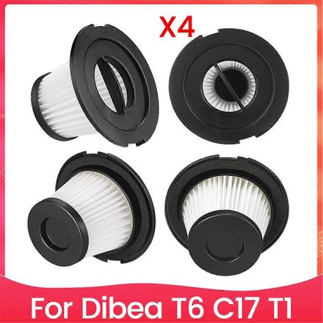 Set mit 4 Filtern für den Dibea T6 C17 T1 Akku-Staubsauger – Ersatzzubehör (1/5)
