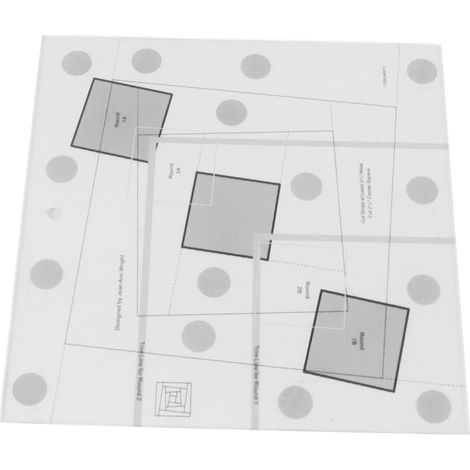 Règle transparente pour patchwork Log Cabin, outil de bordure Log Cabin en acrylique (1/5)