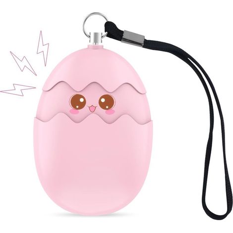 Alarme Personnelle 135dB Anti-Agression - Sirène d'Urgence Avec Lumière LED - Sécurité Pour Femmes, Enfants, Personnes Âgées,Rose (1/4)