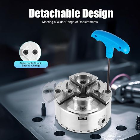 4-Backen Selbstzentrierendes Spannfutter Backenfutter Drechselfutter M33 Für Drechselbank Drechselmesser Zentral Einstellbares PräZisionsfutter Drechselbank Zubehör (1/5)