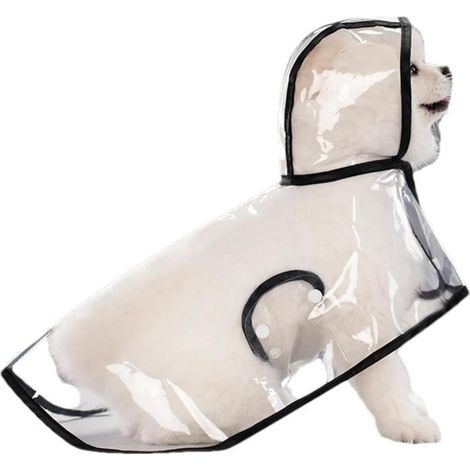 Manteau de Pluie pour Chiens - MARQUE - Modèle - Imperméable - Confort Réglable - PVC Résistant (1/4)