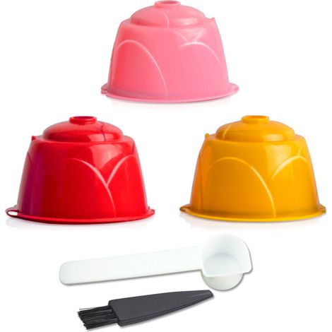 Cápsulas de café de PP recargables, juego de filtros reutilizables compatibles con las cafeteras de la serie DOLCE GUSTO. (1/5)