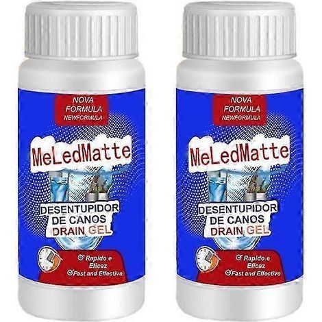 Lot de 2 flacons de 100 ml de déboucheur de canalisations puissant. désodorisant. nettoyant pour éviers et toilettes. outils de nettoyage ménager (1/5)