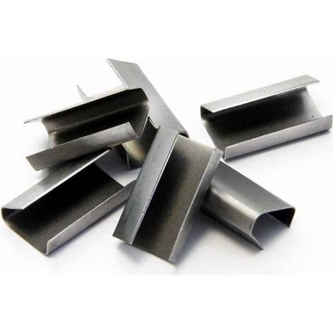 Metallverschlusshülse f.Bandbreite 16mm verzinkt glatt TRANSPAK