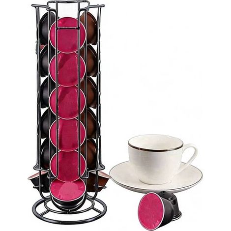 Soporte compatible para cápsulas de café - Plateado (1/5)