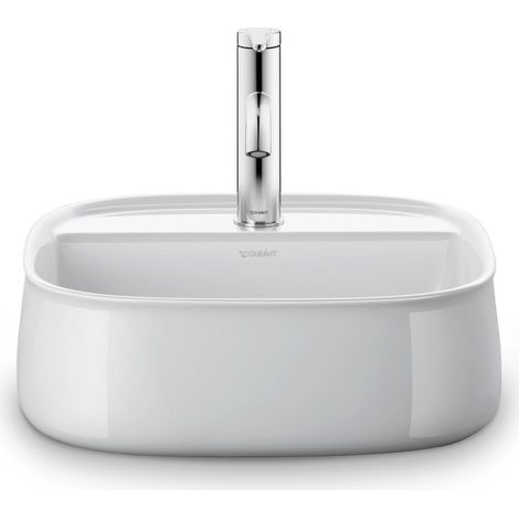 Duravit Zencha lavabo sobre encimera 420 mm, un agujero de grifo, (1/4)
