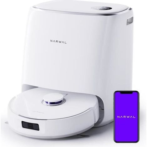 NARWAL Freo X Ultra Robot Aspirador Lavador con Estación de Carga Todo-en-Uno - Limpieza Inteligente - Potencia 8200 PA