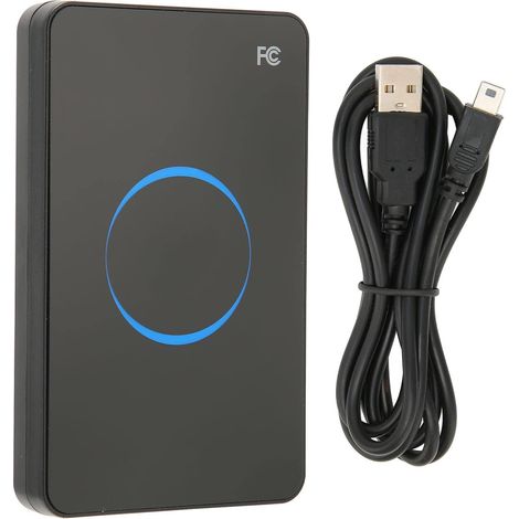 Lecteur de Carte RFID USB W81, Lecteur de Carte D'identité à Puce 125Khz/134,2Khz, Capteur de Proximité sans,avec Indicateur LED/Buzzer, Prise en Charge de Win XP/CE/7/10/LIUNX/VistaAndroid (1/5)