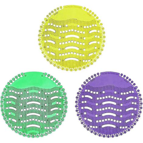 Lot de 3 filtres pour urinoir, tamis de qualité supérieure avec protection anti-éclaboussures et parfum, filtre à air frais antibactérien (1/5)