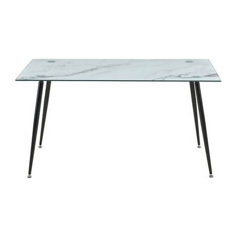 TAVOLO MIRROR 120X80X75 VETRO MARMO 112