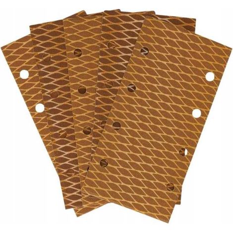 Lija anti-obstrucción Dedra DED7943R3 con velcro n.° 100, 92 x 182 mm, velcro, 5 unidades (1/4)