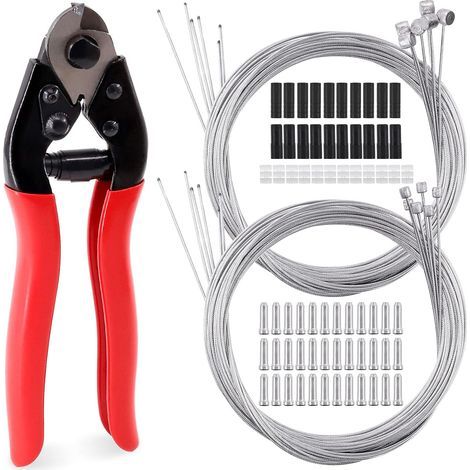 81-teiliges Set aus Edelstahl für Fahrradkabel, Elektronik und Bremszüge mit Aderendhülsen, O-Ring-Set für Mountainbikes und Rennräder (1/5)
