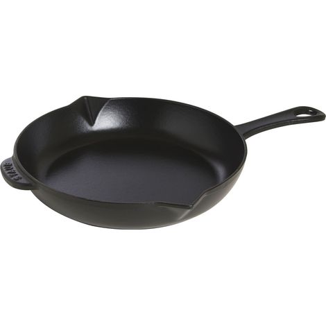 Staub 40510-617-0 - Padella in ghisa, con manico, nera, 26 cm (1/5)