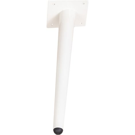 Pied de meuble, blanc H30, incliné (1/2)