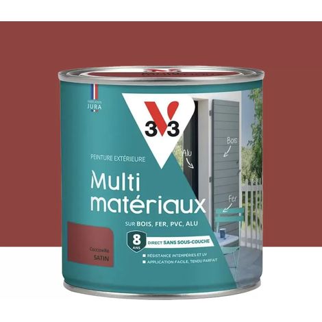 Peinture extérieure V33 Multi-matériaux Satin Coccinelle 0,5 L (1/3)