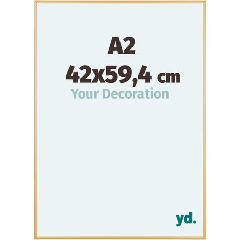 yd. - Cadre photo A2 42x59.4 - Or Vintage - Aluminium - Kent