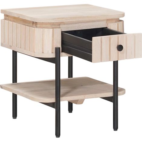 Maison Exclusive - Comodino a muro fatto a mano Bianco 40 x 35 x 45 cm (1/5)