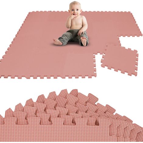 18 Pièces Tapis de Sol Bébé 30x30 Tapis Mousse Bebe Tapis de Jeux Enfant Pliable (1/5)