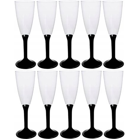 Verres à champagne, vin et desserts, coupes à champagne, boule d'anniversaire, 140 ml, lot de 10. (1/2)