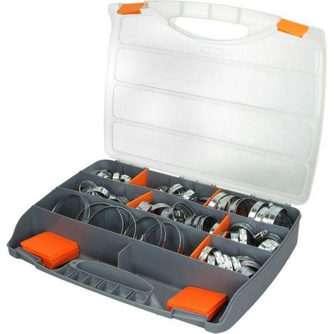 Assortiment de colliers de serrage 12 mm W1 acier galvanisé