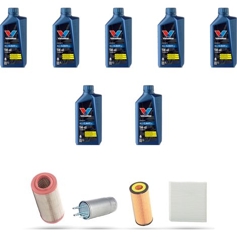 Kit tagliando 4 FILTRI e 7L OLIO compatibile con Alfa Romeo Spider (939) 2.4 jtdm 20v 154kw dal 2008 (1/5)