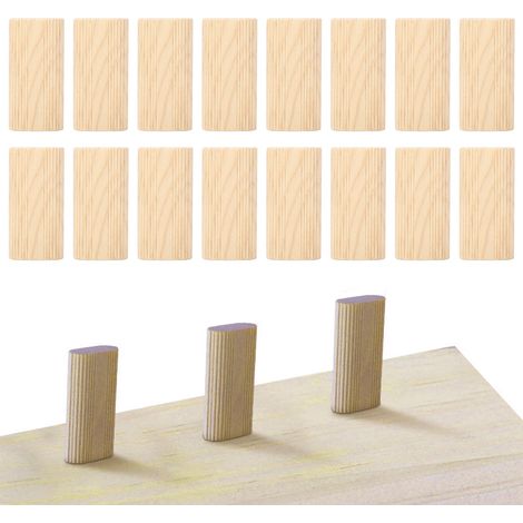 Connecteur pour l'assemblage de meubles en bois : tenon en bois Domino 1050 mm et cheville en bois de hêtre (1/5)