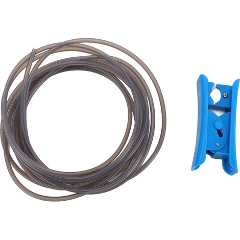 Tube PTFE de 4 m (13,1 pi) compatible avec l'imprimante 3D Bambu Lab A1 Mini AMS, diamètre intérieur 2,5 mm, diamètre extérieur 4 mm, alimentation du filament de 1,75 mm avec coupe-fil gris (1/5)