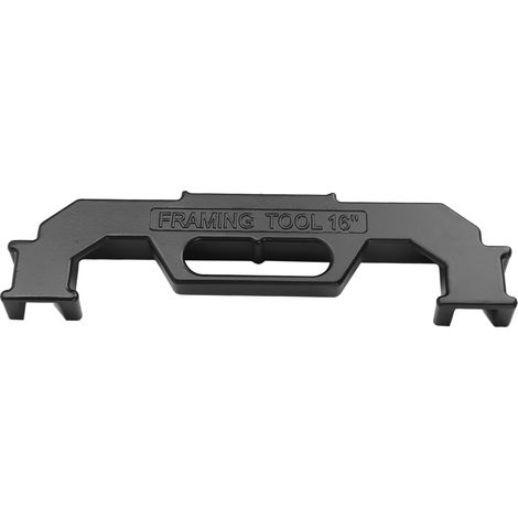 Outil de charpente de 40 cm (16 pouces) en alliage d'aluminium, gabarit de traçage de montants pour la menuiserie (murs, toits, échelles, terrasses), noir (1/5)