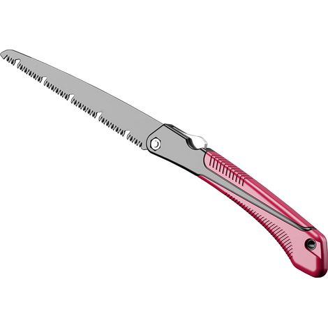 Scie Pliante Acier Carbone SK9 Lame 23cm Manche Ergonomique Antidérapant Silicône Outil de Jardinage et Camping Robuste Portable (1/5)