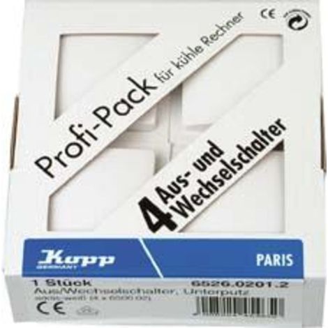 Kopp  Einsatz Wechselschalter Paris Weiß 652602012 1 St. (1/4)