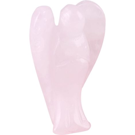 Ange Gardien en Cristal de Guérison Rose Naturel, Pierre Énergétique Protectrice, Cadeau Spirituel, Minéral Brut de Bien-Être (1/5)