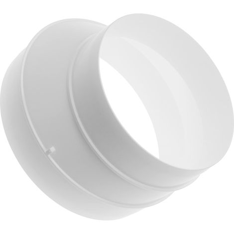 1 Réducteur de conduit PVC 150 mm à 125 mm, raccord rond rigide pour ventilation, cuisine et salle de bain